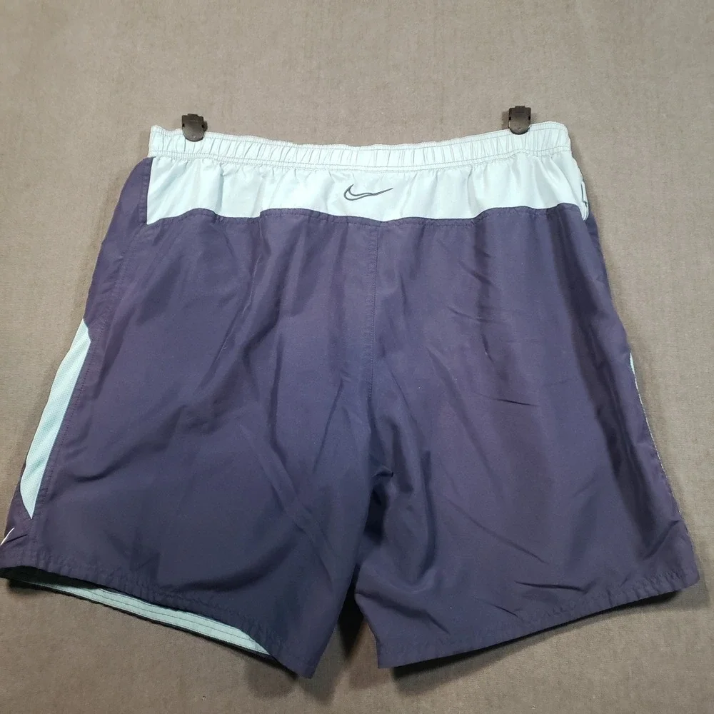Nike Swim Trunks Mens XXL Navy Blue Mesh‎ Lined Board Shorts Drawstring